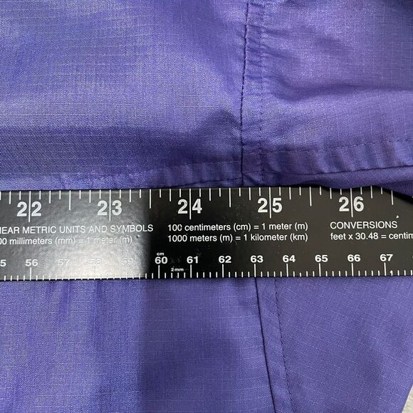 Columbia Jacket Mens Large Purple Vintage 80s Windbreaker 1/2 Zip Radial Sleeve - Picture 12 of 13